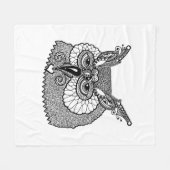 Couverture Polaire Hibou Zendoodle principal (Devant (Horizontal))
