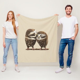 Couverture Polaire Hiboux sages