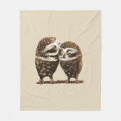 Couverture Polaire Hiboux sages (Devant)