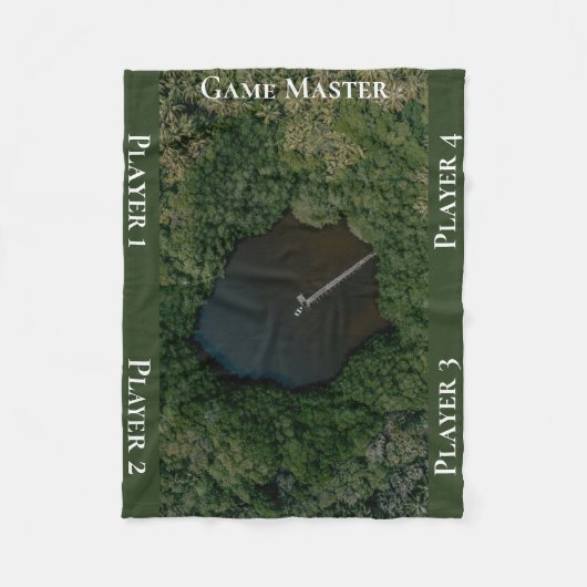 Couverture Polaire Hidden Woodland Lake Tabletop Gaming Map TTRPG (Devant)