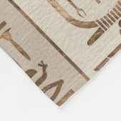 Couverture Polaire Hiéroglyphes égyptiens Pastel Gold (Coin)