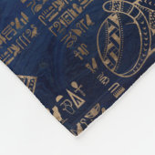 Couverture Polaire Hiéroglyphes et divinité-or égyptiens sur le (Coin)