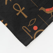 Couverture Polaire Hiéroglyphes et divinités de l'Égypte d'or sur le  (Coin)