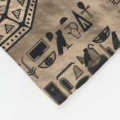 Couverture Polaire Hiéroglyphes et divinités égyptiens - or de luxe (Coin)