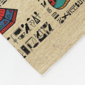 Couverture Polaire Hiéroglyphes et divinités égyptiens sur papyrus (Coin)