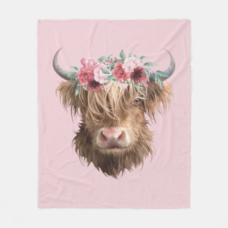 Couverture Polaire Highland Cow