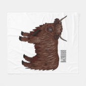 Couverture Polaire Highland cow (Devant (Horizontal))