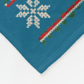 Couverture Polaire Highland Cow Christmas Ugly Sweater Style Festive  (Coin)