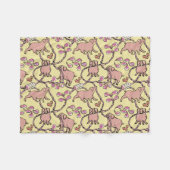 Couverture Polaire Hilarié motif chinois porc année Jaune polaire (Devant (Horizontal))