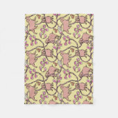 Couverture Polaire Hilarié motif chinois porc année Jaune polaire (Devant)