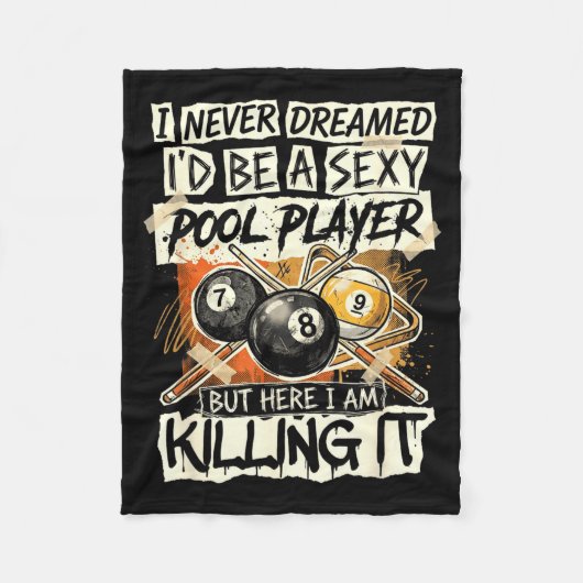 Couverture Polaire Hilarious It Player Billiards Killing Pool Quote S (Devant)