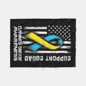 Couverture Polaire Hilarious Support Disease s Squad Awareness Cushin (Devant (Horizontal))