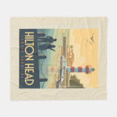 Couverture Polaire Hilton Head | Caroline du Sud (Devant (Horizontal))