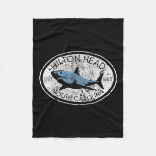 Couverture Polaire Hilton Head Island South Carolina Fishing Requin W