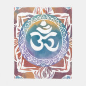 Couverture Polaire hindu ohm namaste yoga design (Devant)