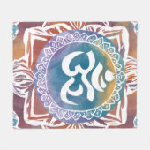 Couverture Polaire hindu ohm namaste yoga design (Devant (Horizontal))