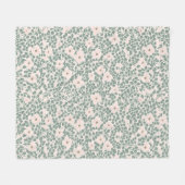 Couverture Polaire Hippie Boho Floral (Devant (Horizontal))