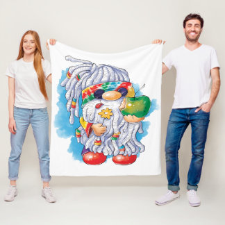 Couverture Polaire Hippie Gnome : Partager c'est prendre soin