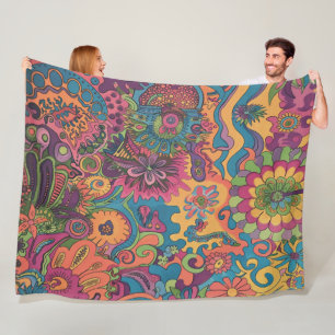 Couverture Polaire Hippie rétro : les années 70 Couleurs du voyage