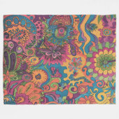 Couverture Polaire Hippie rétro : les années 70 Couleurs du voyage (Devant (Horizontal))