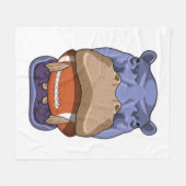 Couverture Polaire Hippo à Football Sports (Devant (Horizontal))