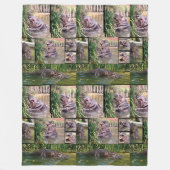 Couverture Polaire Hippo Photo Collage, (Devant)