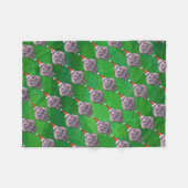 Couverture Polaire Hippopotame dans le motif de casquette de Père (Devant (Horizontal))