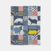 Couverture Polaire Hippopotame Faux-Piqué (Devant)