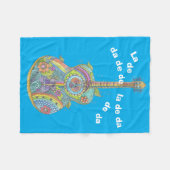 Couverture Polaire Hippy Guitar (Devant (Horizontal))