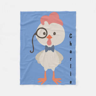 Couverture Polaire Hipster Little Mister Chicken Baby Boy