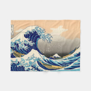 Couverture Polaire Hiroshige La Grande Vague De Kanagawa