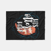 Couverture Polaire His Otter Half Pun Romantic Couple Valentine's Day (Devant (Horizontal))