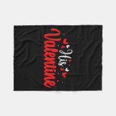 Couverture Polaire His Valentine Romantic Matching Couples Heart (Devant (Horizontal))