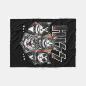 Couverture Polaire Hiss Funny Cats Kittens Rock Rockin Funny Cat  (Devant (Horizontal))