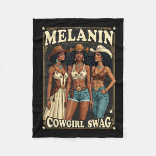 Couverture Polaire Histoire des Noirs Rodéo Cowgirls équitation Melan
