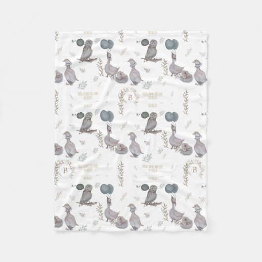 Couverture Polaire Histoires d'aquarelle florale, lunaire, crèche (Devant)