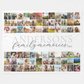 Couverture Polaire Histoires de famille personnalisées 72 Photo Colla (Devant (Horizontal))