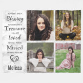 Couverture Polaire Histoires de marbre moderne mémoriaux Photo Collag (Devant (Horizontal))