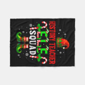 Couverture Polaire History Teacher Elf Squad Xmas Elf Hat Scute Ss Cu (Devant (Horizontal))