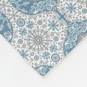 Couverture Polaire Hiver Motif oignon Blanche polaire (Coin)