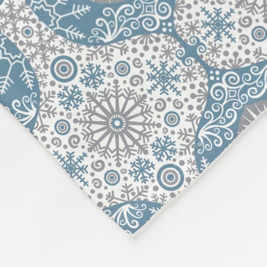 Couverture Polaire Hiver Motif oignon Blanche polaire (Coin)