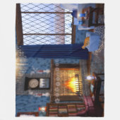 Couverture Polaire Hiver Serenity Fleece Blanche (Devant)