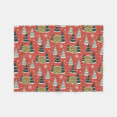 Couverture Polaire Hiver Snowy Pine Wonderland (Devant (Horizontal))