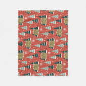 Couverture Polaire Hiver Snowy Pine Wonderland (Devant)