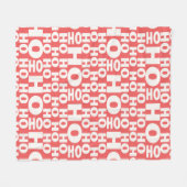 Couverture Polaire Ho Ho Ho Blagues Motif Père Noël Dit Ho Ho Ho Chri (Devant (Horizontal))