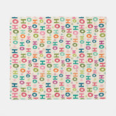 Couverture Polaire Ho Ho motif de vacances (Devant (Horizontal))