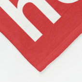 Couverture Polaire Ho Ho Rouge (Coin)