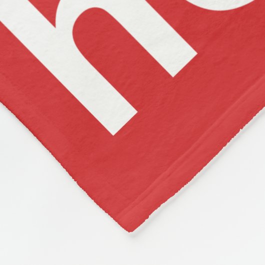 Couverture Polaire Ho Ho Rouge (Coin)