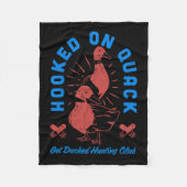 Couverture Polaire Hochet Sur Quack Get Ducked Hunting Club Funny Des (Devant)