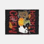 Couverture Polaire Hockey Boo Crew Halloween Players Coach Match  (Devant (Horizontal))